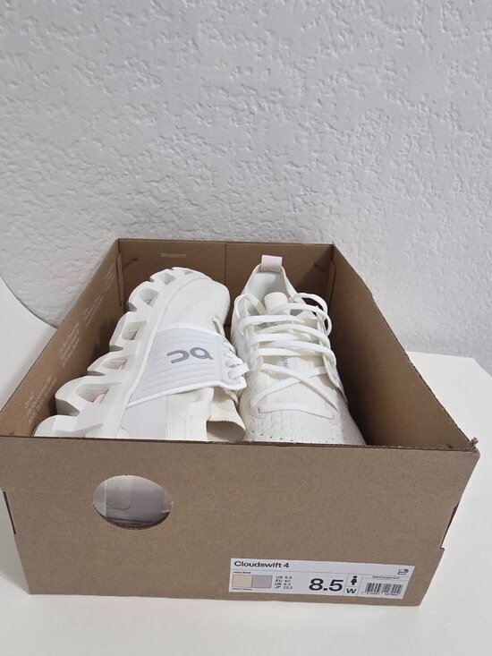 On Clouds Shoes - On Cloudswift 4 Running Shoes Women's Size 8.5 Ivory/Sand Performance Sneakers